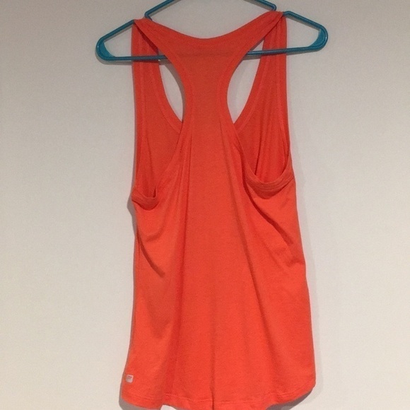 Fabletics NEW racer back tank top SZ S orange - Picture 3 of 6